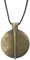 ASTER ALHELÍ -Große Damen Halskette mit Bronzefarbenes Medaillon - Medaillon Kette mit Braun Wildlederband - Lange Kette Damen Verstellbare Höhe - Ideal als Geschenk - Großer Damen-Anhänger (Bronze)