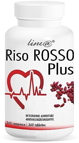 Roter Reis | Riso Rosso Plus Line@diet | 360 Tabletten für ein Jahr | Italienisches Produkt