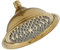 Wussh Traditional Round High Pressure 8 Inch Rainfall Shower Head Brass Victorian Style Showerhead in Polished Gold