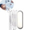 Breadom Outils de Nettoyage Dentaire,Outils de Nettoyage des Dents,kit d'élimination de la Plaque Dentaire,Cure-Dents en Acier Inoxydable, Miroir buccal,Pince à épiler,avec étui,pour Les dentistes