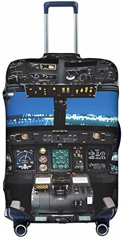 Flugzeug-Cockpit-Trolley-Reisetasche: hohe Elastizität mit Reißverschluss, groß, geeignet für 45,7-81,3 cm (18-32 Zoll) Trolley-Koffer