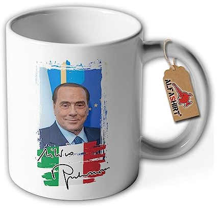 Tasse Silvio Berlusconi Politiker Präsident Italien Andenken Becher #42150