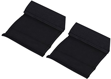 Kinderwagen Griffabdeckung 2 Stück Schwarz Nylon 13 cm x 13,5 cm Griffhülse Ersatzteile Set für Babywagen Kompatibel mit allen gängigen Modellen