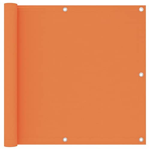 SKM Brise-vue pour balcon Orange 90 x 300 cm Tissu Oxford Poids : 0,71 kg 135048