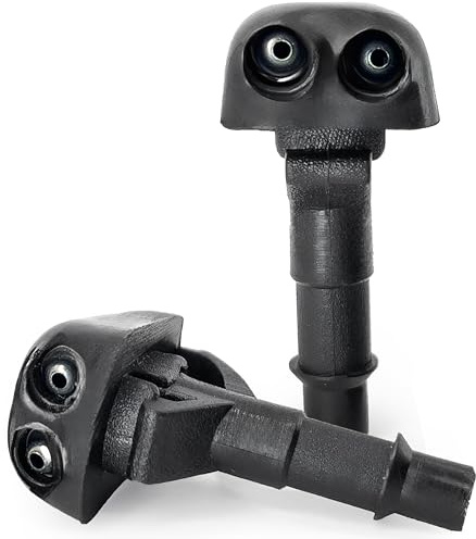 Click&Fit regulierbar Scheibenwaschdüsen kompatibel mit Mitsubishi Lancer 1995-2017, Eclipse MK2 1995-1999, Mitsubishi Colt 2004-2012, Waschwasserdüse ersetzt 8265A083, 2 Stück