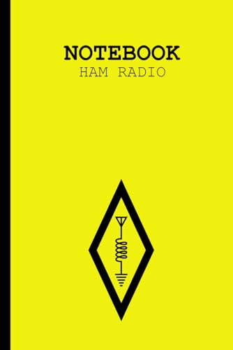 Ham Radio Notebook: Lined Paper Journal | Yellow Cover with International Amateur Radio Symbol