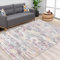 LuxFocus Modern Teppich, Flecken- und Wasserfester Fusselfreier Boho-Teppich Mit Blumenmuster für Zuhause, Büro, Schlafzimmer, Wohnzimmer, Küche - Waschbar, 160 x 200 cm, Multi