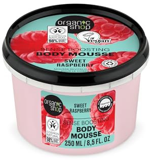 Organic Shop Body Mousse Sense Boosting Sweet Raspberry, 250 ml