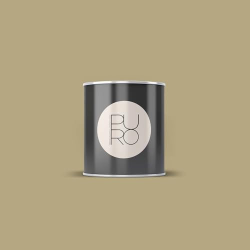 BRICOFLOR Wandfarbe ockerbraun ideal für Wohnzimmer und Flur Design Farbe in 5l, 2,5l und 1l hoch deckende Dispersionsfarbe matt
