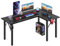 Dripex Gaming Tisch L Form Eckschreibtisch Gaming Schreibtisch L-förmiger Computertisch für Büro, Schlafraum, Schwarz 145x100x76 cm (L Form Rechts)