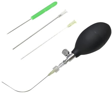 Cenei Einfaches Eierausblaswerkzeug zum Entleeren Von Eiern - Eierpumpe und -Bohrer mit Einem Loch, Dekorationsset für Ostereiermacher