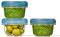 OXO Good Grips - Contenedor giratorio y apilable, 5 onzas, paquete de 3