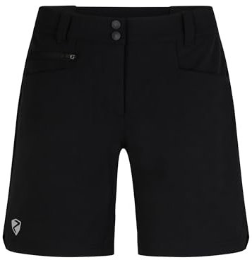 Ziener Damen NEJA Outdoor-Shorts/Rad- / Wander-Hose - atmungsaktiv,schnelltrocknend,elastisch, Black, 38