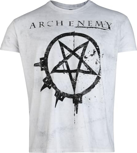 Arch Enemy Pure Fucking Metal Männer T-Shirt weiß/grau Band-Merch, Bands