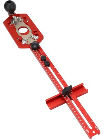 3 in 1 Router -Mahlen -Rillenhalterung, Aluminiumlegierung Router Circle Schnitt Jig, Multifunktional -Schrank -Hardware -Jig- und Router -Guides, Einstellbares Router -Jig -Tool