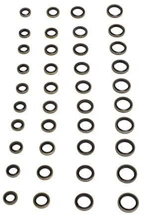 MasYosh 40 Stcs Banjo Bolt Fuel Dichtung Unterlegscheiben 3918188 8mm 10 Mm 12 Mm 14mm Kraftstoffleitungsdichtungen Teller Waschmaschine Ersatz für 2500 3500
