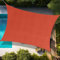 Toldo parasol rectangular de polietileno de alta densidad transpirable de 2 x 2,5 m para exteriores, 95% de bloqueo UV para jardín, patio, fiesta, con cuerda, color rojo (hacemos tamaño personalizado)
