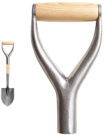 Private Tool Handle - D Phel Handle Replacement Part, Rust Wood Metal Garden Bracket | Ergonomic Rake Shaft, Polyanic Fork Dig Handles, Garden Lawn