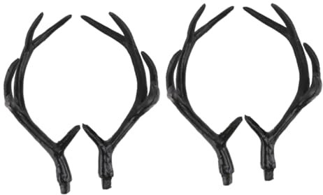 OUNONA 2 Paires Diadème de Noël Cerf Simulées Accessoires Diy pour Décorations de Déguisements