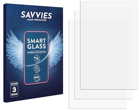 Savvies Schutzglas für NanoVNA SAA2N | 3 Stück Transparenter Displayschutz Made in Germany Panzer Schutz Glas 9H Schutzfolie HD Klar Blasenfrei Einfache Montage