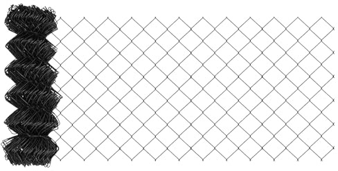 Nqyjm Recinzione decorativa per esterni Recinzione in rete metallica grigia 10 x 0.4 m Acciaio, Recinzione Animale Rete Recinzione Pollame per Giardino, Cortile, Terrazza42004799