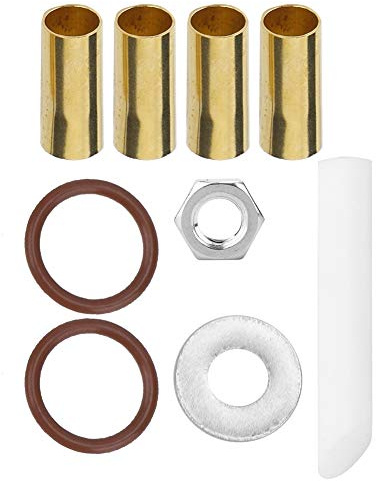 FILFEEL 9-teiliges Twin-Cam-Endwellen-Set, Kipphebelwellen-Sicherungen aus Metall, mit 4 Konischen Messingbuchsen, 2 O-Ringen, Unterlegscheiben und Muttern, Zentrierwerkzeug Zur