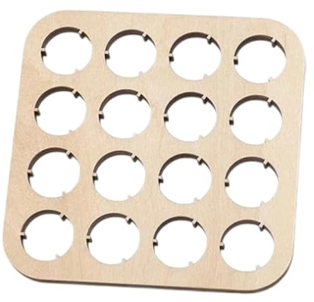 YPBEW Decorative Wooden Bottle Caps Coasters with 16 Slot Each for Organizing Caps As Functional Art in Any Living Space Holder