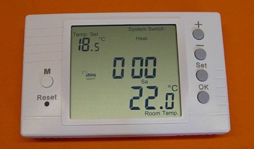 Large LCD Programmable Room Thermostat VF 16Amp