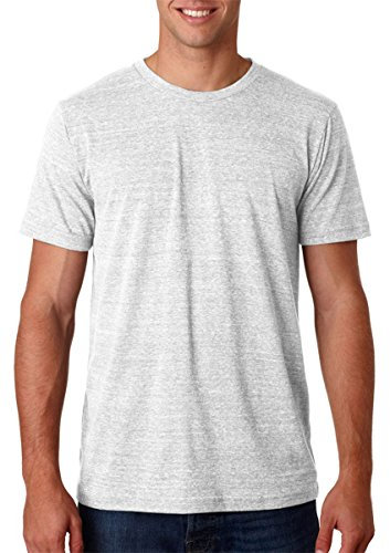 Bella + Canvas Mens Triblend Short-Sleeve T-Shirt White Fleck Triblend Small