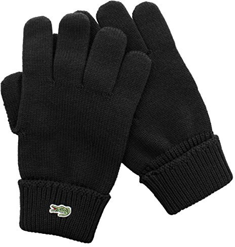 Lacoste RV4214, Gants Homme, (Noir), Large (Taille Fabricant : L)