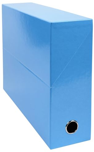 Exacompta Transfer Box Iderama Paper A4 Spine 90 mm Light Blue