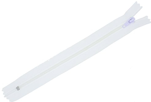 FIM Reißverschluss Nr. 3 Nylon Kunststoff für Bettwäschen oder Kissen Nicht teilbar, 80cm, 100cm, 150cm TOP Qualität, 2 - reinweiß(101), 150cm