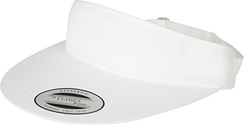 Flexfit (FLEYK) Kape Flat Round Visor Cap, White, one Size, 8051