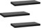 WOLTU Lot de 3 Étagère Murale en Bois MDF étagère Flottante pour Livres et CD, Noir RG9319sz-3