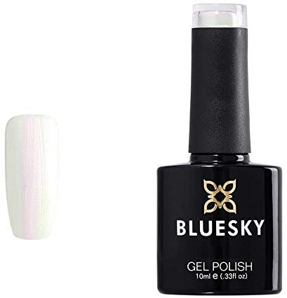 Bluesky Gel Polish, Moonlight & Roses, 80528, 10ml, Gel auflösbarer Nagellack, Weis, Rosa, Glitzer, Schimmer (Aushärtung unter UV-/LED Lampe erforderlich) er Pack(x)