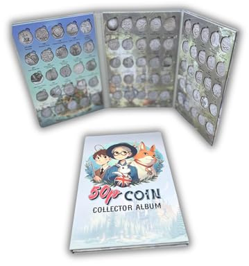 50p Fifty Pence Coin Hunt Album Folder 1997-2025 Christmas Gift
