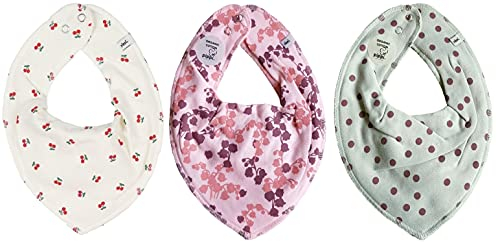 Pippi Dreieckstücher 3er Set Baby Halstücher (*Cherry-Flowers)