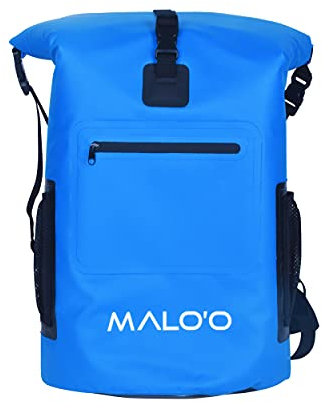 Malo'o Enfriador de mochila - Refrigerador de cara suave con soportes traseros (capacidad de 30 L) (azul oscuro)