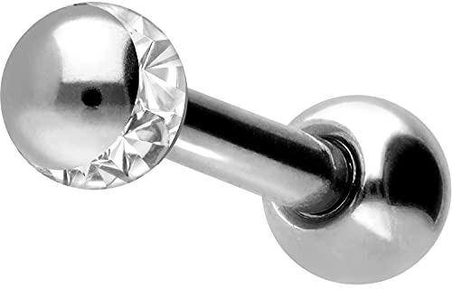PIERCINGLINE Chirurgenstahl Ohrpiercing | EPOXY-RING-KUGEL | Piercing Schmuck Ohr Stecker Helix | Farb & Größenauswahl