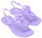 Melissa Harmonic Squared Garden, Sandalias Planas Mujer, Lila, 37 EU