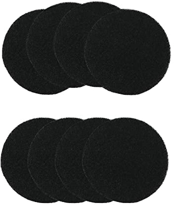 QWORK® 8 Paquetes de Antiolor para Cubo de Basura Filtros Redondos, Filtros de Carbón Activado, para Cubo de Basura de hasta 17 cm