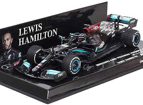 Minichamps 410210144 1:43 Mercedes-AMG Petronas Formula One Team W12 E Performance-Lewis Hamilton-Bahrain GP 2021 Miniaturauto, Sammlerstück, Mehrfarbig