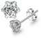 Atylyk Moissanite Ohrstecker 1 Karat 925 Sterling Silber Diamant hypoallergen Ohrringe für Damen Herren Mädchen (5mm)