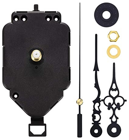 Gatuida Pendulum Clock Mechanisms Battery Powered, Pendulum Clock Movement with Long and Short Battery Mechanism Replacement A