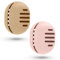 Fauxomor Make-up-Schwammhalter - 2 Stück Atmungsaktiv Silikon Beauty Blender Reisetasche für Alle Größen von Make-up-Schwamm, Bruchsicher Tragbar Kosmetik Werkzeug, Rosa+Khaki