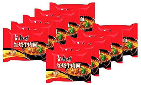 Pack 10 Ramen Fideos Instantáneos Sabor Ternera - Instant Noodle Tallarines