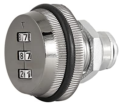 Serrure à Came à Combinaison, Serrure Codée Par Mot De Passe à 3 Chiffres, Serrure à Came pour Armoire de Sécurité Sans Clé pour Bureau, Maison, Boîte Aux Lettres, Porte(Noir-20mm)