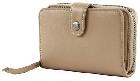 FREDsBRUDER Leder Geldbörse Fosa Wallet Feather Grey beige