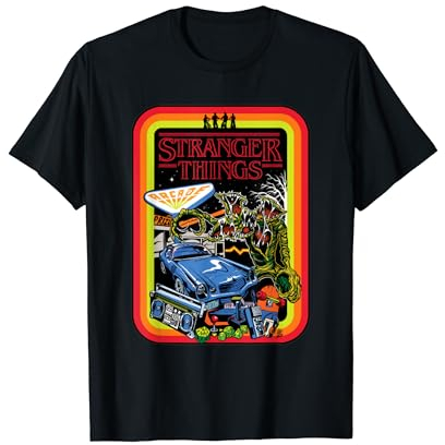 Die Welt von Stranger Things Retro Arcade Monster T-Shirt