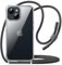 JETech Crossbody Hülle für iPhone 14 6,1 Zoll mit Verstellbarem Umhängeband, Klar Transparent Anti-Vergilbung Stoßfest Schutzhülle mit Umhängekordel (Mitternacht)